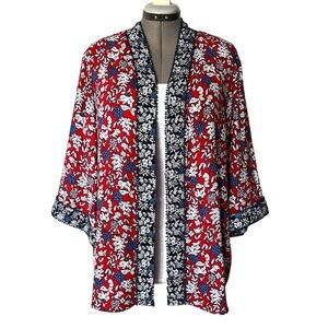 Multicolour kimono jacket top by Alia 1x